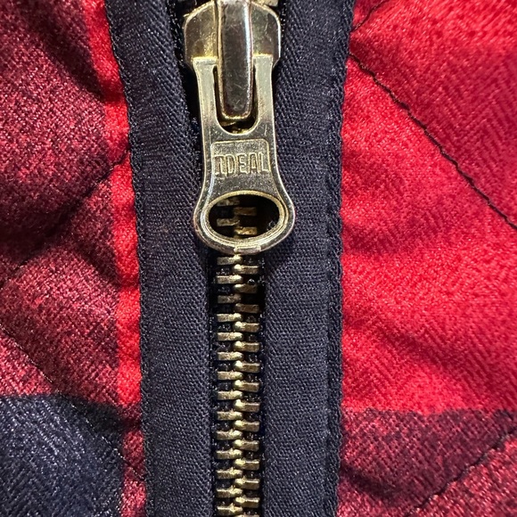 Old Navy Red and Black Plaid Vest - Picture 4 of 5